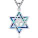 ¹͢ʡAUDINCEED Star of David Necklace 925 Sterling Silver Jewish Star