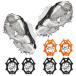 [ параллель импортные товары ]Chitidr 3 Pairs Crampons Ice Cleats with 19 Stainless Steel Shoe