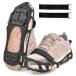 [ параллель импортные товары ]Crampons Ice Cleats Snow Traction Cleats for Walking on Snow and