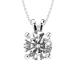 ¹͢ʡKEEPSTAR Moissanite Pendant Necklace 1ct 5Ct Classic Round 4 Pro