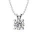 ¹͢ʡKEEPSTAR Moissanite Pendant Necklace 1ct 5Ct Classic Round 4 Pro