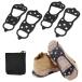 [ параллель импортные товары ]2 Pairs Ice Cleats for Shoes and Boots,Universal 8 Steel Studs C
