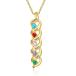 ¹͢ʡJelafu 10K 14K 18K Yellow Gold Necklace for Women Personalized C