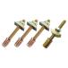 ¹͢ʡ4 Sets 4 in 1 Metal Furniture Connecting Fittings Threaded Rod C