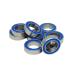 ���¹�͢���ʡ�10 Pieces 8x12x3.5mm MR128 2RS ABEC3 Blue Rubber Seal Bearing Mo