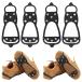[ параллель импортные товары ]2 Pair Ice Cleats, Universal Non Slip Gripper Spikes Winter Ice
