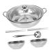 LABRIMP 1 Set Stainless Steel Mandarin Duck Pot Cooker Kitchen C ¹͢