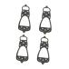 [ параллель импортные товары ]Holibanna 4pcs Anti Slip Eight Tooth Crampons for Shoes Stretcha