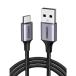 UGREEN 60126 USB-A to USB-C �P�[�u�� QC3.0�}���[�d�������f�[�^�]���Ή� 1m �u���b�N