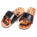  natural stone pair .. sandals black S slippers pair .. sandals pair tsubo sandals lady's men's Stone relax ((S