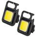 COB LED�����탉�C�g ���^ 2�Z�b�g �u���b�N USB�[�d�� ��Ɠ� �y�� �~�j �h���h�H�d�l �𔲂� �L�[�z���_�[ �J���r�i ((S