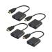 4 шт. комплект HDMI to VGA изменение адаптер изменение кабель D-SUB 15 булавка 1080p HDTV проектор PC изменение коннектор черный ((S ((S
