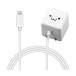 Elecom USB розетка зарядное устройство 5W Lightning кабель 1.0m белый лицо MPA-ACL01WF