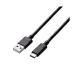 ���쥳�� USB�����֥� Type C (USB A to USB C) 3.0m USB2.0ǧ���� 3A���� ����480Mbps �֥�å� U2C-AC30NBK