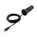  Elecom машина charger прикуриватель 18W ( USB PD соответствует ) Type-C кабель 1.5m в одном корпусе черный MPA-CCCUSB PD01BK