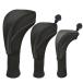 Golf heto комплект крышек Driver Fairway Wood служебная программа для 3 позиций комплект Golf Club модный черный ((S