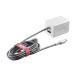  Buffalo USB зарядное устройство 2.4A внезапный скорость microUSB1.8mUSB×1 авто энергия select кабель белый BSMPA2401BC2WH