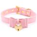 �y���s�A���i�zPU Leather Bow Collar Necklace Choker with Bell Cat Cosplay Kitty Ne