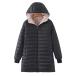 ¹͢ʡBadgirls HaoMay Women's Loose Fleece Sherpa Lined Hooded Quilted