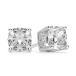 ¹͢ʡJEWELERYIUM Cushion Moissanite Stud, 4.00 CT Cushion Brilliant C