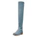 ���¹�͢���ʡ�YDN Women's Pull On Over The Knee Flats Boots Round Closed Toe S