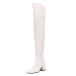 ���¹�͢���ʡ�XYD Women Classic Over The Knee Thigh High Boots Square Closed T