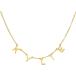 ¹͢ʡGR35Z9 Custom Name Necklace Personalized Spaced Letter Necklace Gold
