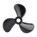 [ параллель импортные товары ]Outboard Boat Propeller, RC Ship Propeller, Black 1pair 3 Blades