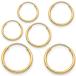 14K Yellow Gold Filled   1 Pair of each size (Med. 1.25x16mm, La ¹͢