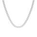 5 mm Round Colorless Moissanite Engagement Necklace for Women/He ¹͢