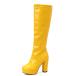 ���¹�͢���ʡ�YUE Women Patent Leather Knee High Boots Platform High Heeled Sh