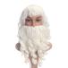 ���¹�͢���ʡ�LIOOBO Santa Claus Beard Hair Set: White Christmas Wig, Hallowee