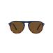 Persol Men's PO3302S Aviator Sunglasses, Blue/Havana/Brown Polar ¹͢