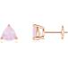 ANGARA Natural Rose Quartz Solitaire Stud Earrings for Women  Girls in 14K Rose Gold (Grade-A | Gemstone Size-6mm) | January Birthstone Jewelry Gif