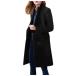 TUNUSKAT Womens Fall Winter Trench Coat Plus Size Basic Essentia ¹͢