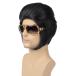 [ параллель импортные товары ]Mens Wigs, Short Black 50's 60's Rock Disco Costume Wig With Gla