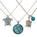 Assorted Sea Turtle Necklace   Set of 3 Different Designs   Coas ¹͢