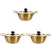 3 sets Stockpot Golden Steel Supplies Bibimbap Meals Non Cookwar ¹͢