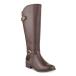 ¹͢ʡKaren Scott Womens Leandraa Faux Leather Knee High Boots Brown 1