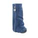 ¹͢ʡLiliana Women Fold Over Platform Knee High Boots with Padlock Br