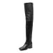 ���¹�͢���ʡ�miss left Women Over The Knee High Boots Closed Square Toe Low C