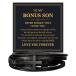 ¹͢ʡTo My Bonus Son Leather Cross Bracelet For Men Him   I May Not H