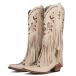 ¹͢ʡKalstage Cowboy Boots for Women Beige Knee High Boots Cowgirl Bo