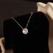 �l�b�N���X ���f�B�[�X �W���G���[ �V���v�� �嗱1.25ct 0.8ct  CZ�_�C�� 20��30��40��50�� �l�C ���� �ޏ� �� �� �v���[���g ���w�� ���Ǝ�