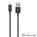 [MFI�F�ؕi] belkin �x���L�� Mixit�� USB Metallic Lightning �P�[�u��/���C�g�j���O�P�[�u�� ���^���b�N�u���b�N1.2m  for iPhone7(Plus),6S/6��