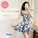  Cami One-piece купальный костюм женский купальный костюм One-piece body type покрытие симпатичный оборка flair цветочный принт экспонирование запись . талия .. futoshi .. плечо шнур регулировка возможность 10 плата 20 плата 30 плата 