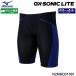  Mizuno MIZUNO мужской .. купальный костюм N2MBD01091 черный × голубой WA одобрение GX*SONIC LITE половина леггинсы высокая скорость купальный костюм /2026FW