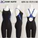 .. купальный костюм женский тренировка для MIZUNO Mizuno L размер N2MGB28709 черный POP шрифт рисунок Exa - костюм половина костюм /2024SS