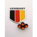 I ドイツ 国旗 バルブキャップ フェンダー エンブレム シール ステッカー VW フォルクスワーゲン GTI MINI ペースマン 黒