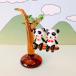  стекло умение Panda пара . дерево миниатюра смешанные товары украшение мелкие вещи 